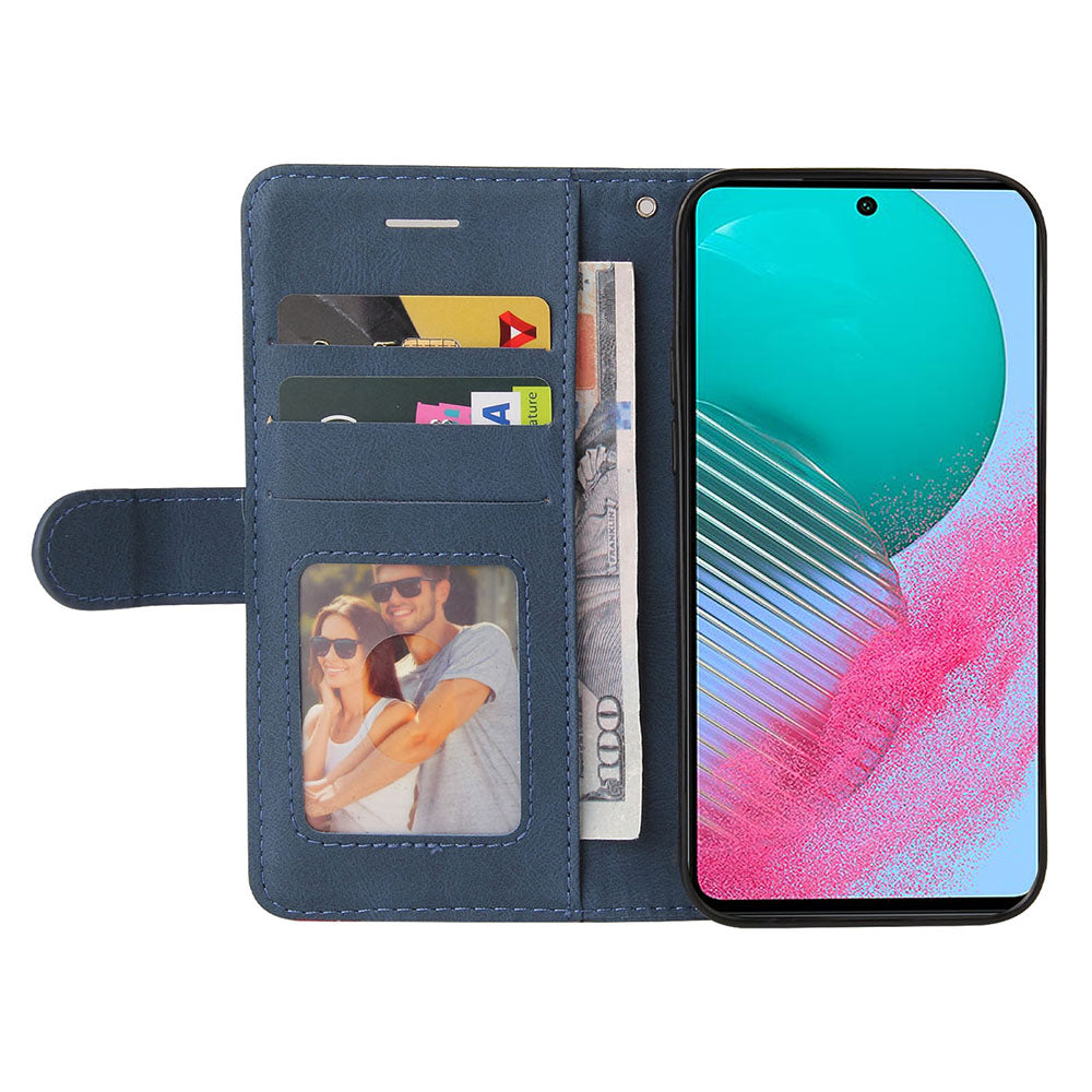 KT Leather Series-1 For Samsung Galaxy M54 5G / F54 5G PU Leather Wallet Case Dual-color Splicing Stand Cover KT Leather Series-1 For Samsung Galaxy M54 5G / F54 5G PU Leather Wallet Case Dual-color Splicing Stand Cover